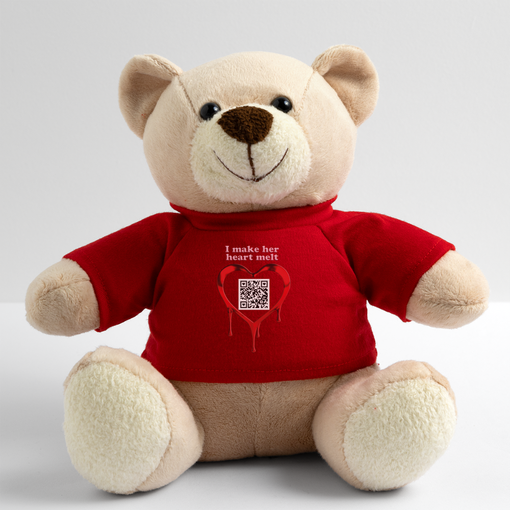 Teddybär mit herz - Rot