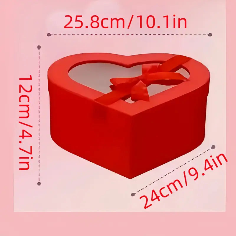 AlphaHeim Valentinstag personalisierte Heart Shape Geschenkbox inklusiv (Schokoladen, Rosen, Herz)