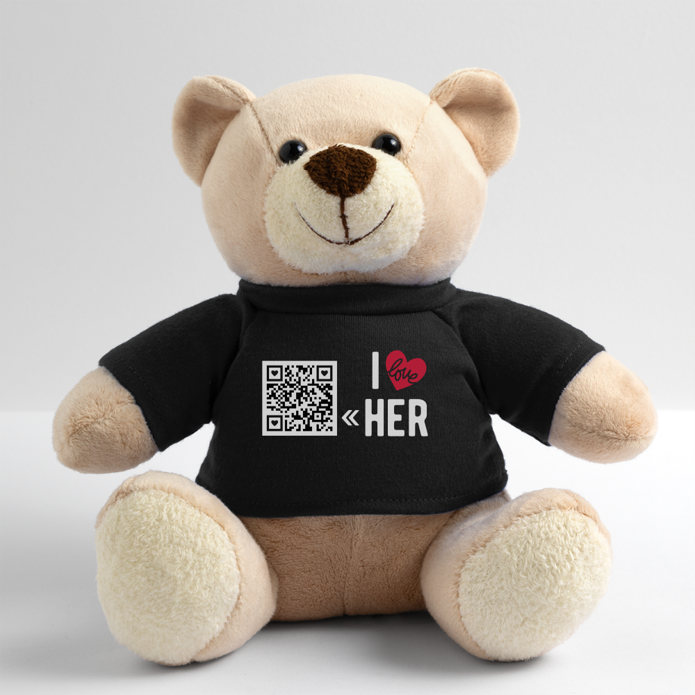 Teddybär mit "I Love Her" style (Customized)