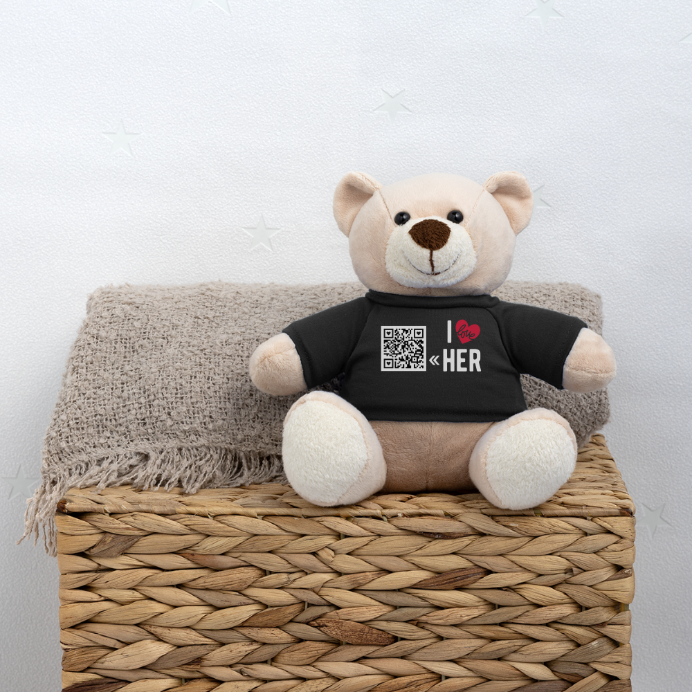 Teddybär mit "I Love Her" style (Customized)