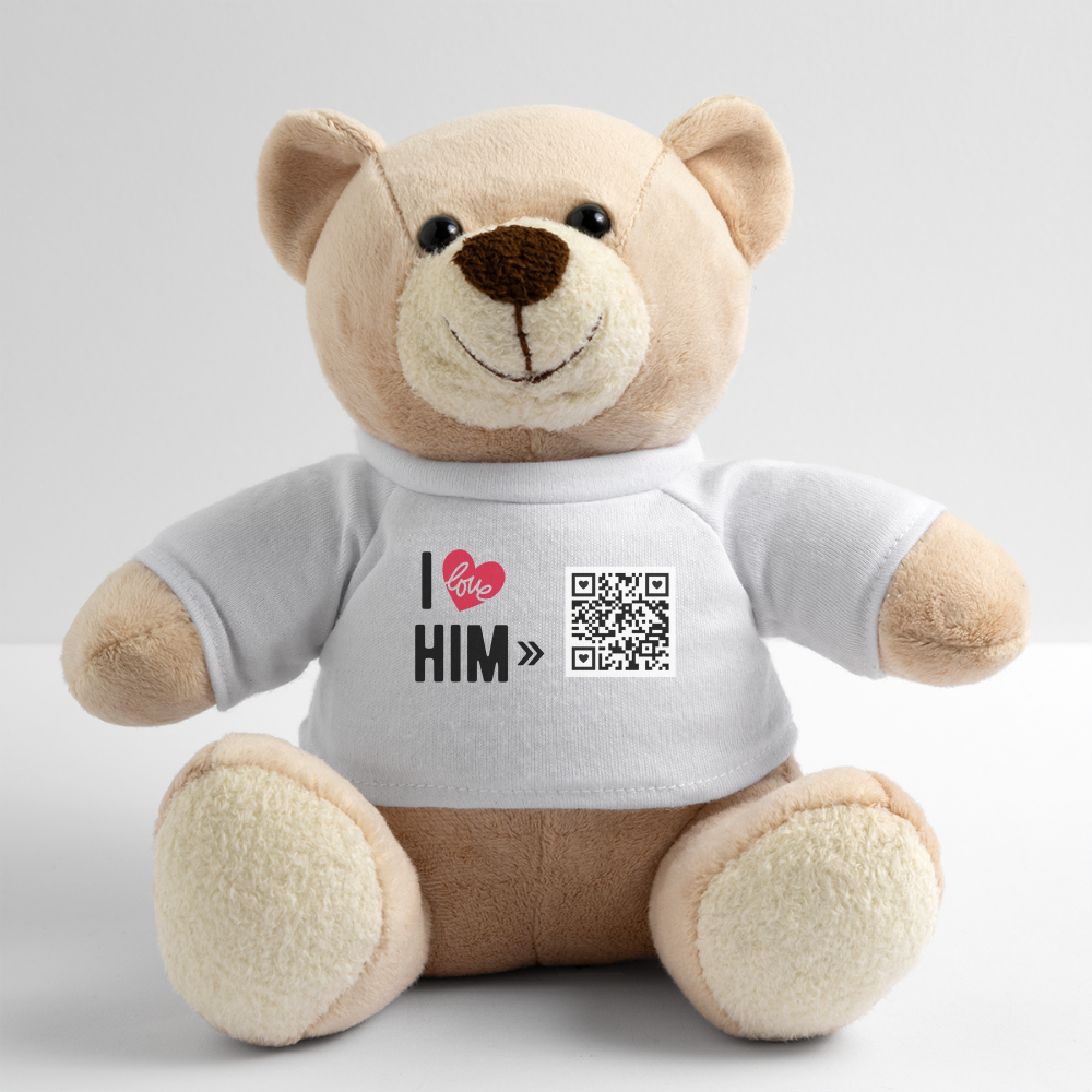 Teddybär mit "I Love Him" style (Customized)