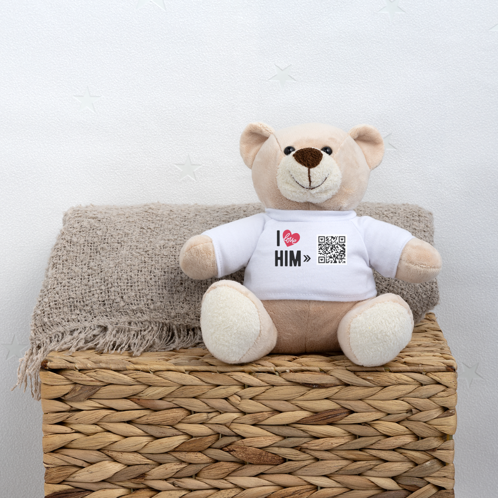 Teddybär mit "I Love Him" style (Customized)